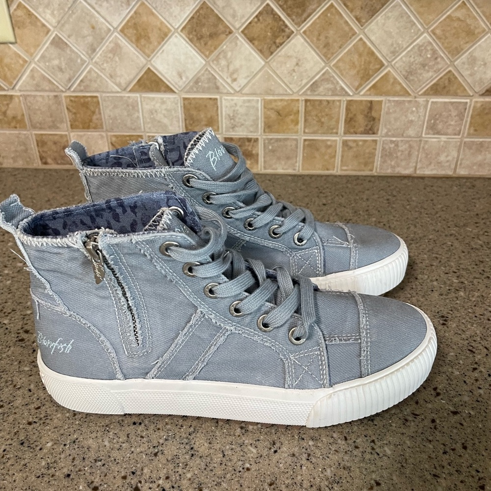 Blowfish Light Blue High-Top Sneakers